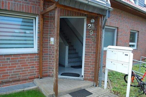 Hauseingang der Maisonette-Wohnung